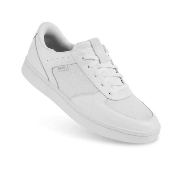 Kizik Oslo White Leather Comfort Sneakers - Picture 1 of 10